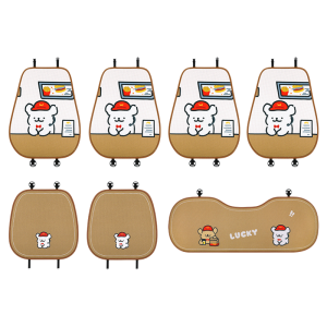 CapitAuto | Cute Cartoon Decorative All-Seasons Feminine High-End Feeling Seat Cushion