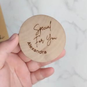 Wooden Magnetic Bottle Opener Fridge Magnet Personalized Gift