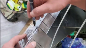 Multifunctional Metal Ruler Angle & Arc Marking Tool Multi-functional Square Tube Scriber for Square Tube Right Angle Ruler for Metal Wood Plastic Work