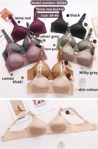 BRA SISTER BH RENDA IMPORT TANPA BUSA TANPA KAWAT 3KAIT CUP B 36-46 ADEM LEMBUT HALUS CEWEK WANITA PEREMPUAN LUPO MURAH PREMIUM