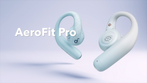 Soundcore by Anker AeroFit Pro Open-Ear Headphones Ultra Comfort Secure Fit Ergonomic Design Rich Sound with LDAC Bluetooth 5.3 IP55 Water-Resistant 46H Playtime App Control Wireless Earbuds