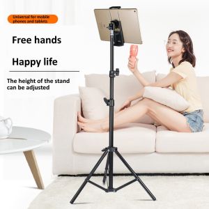 Adjustable Tripod Floor Stand Tablet Holder Stand for 4-11 Inches Tablet Smartphones Mount Lazy Holder Bracket for Tablet Big Mobile phone Cellphone