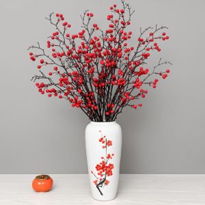 New Year Decoration Chinese Style Holly Chinese Hawthorn Fortune Fruit National Style Fake/Artificial Flower Living Room Home New Years Eve Flower Arrangement