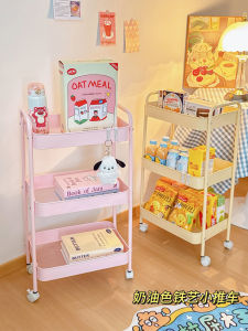 Snack Storage Rack Large Capacity Dormitory Good Multi-Layer Storage Rack For Home Floor Movable Bedside Trolley