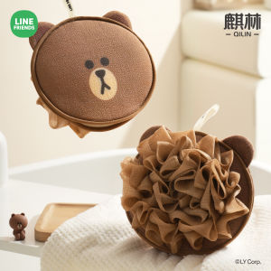 Brown Bear Bath Brush Womens Special Back Scrubbing Soft Bristle Long Handle Body Cleaning Tool Personal Hygiene Tool