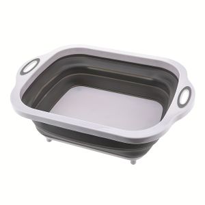 Portable Space Saving Foldable Basin with Built in Sink and Storage Ideal for Outdoor Camping Travel and Home Use
