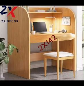Bàn học bàn làm việc thiết kế viền cong mềm mại màu sắc trang nhã 2X Decor- 2X142