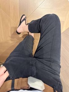 Quần Jeans Denim Co Giãn Ôm Dáng 9 Đơn Giản Cho Nữ Quần Ống Thẳng Ôm Dáng Mùa Xuân Quần Jeans Co Giãn Cỡ Lớn