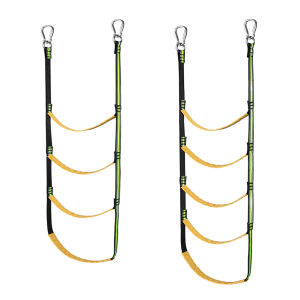 [cheerfulhigh]Boat Ladders Removable Marine Rope Ladder Foldable Assist Boarding Outdoor Climbing Rope Ladder for Sailboat Canoeing