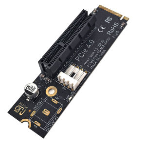 NGFF M.2 To PCI-E 4X Hard Drive Converter Reader Compatible with X1 X4 X8 X16 PCI-e Interface SATA Power Riser