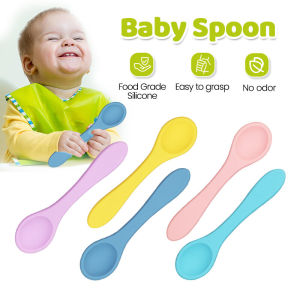ช้อนป้อนซิลิโคน ช้อนป้อนเด็ก ช้อนซิลิโคน ช้อนเด็ก ช้อนฝึกเด็ก ปลอดสาร ช้อนซิลิโคน ช้อนป้อนอาหาร เกรดอาหาร ช้อนโค้ง ขนาดเล็ก