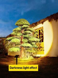 LED Solar ground lights Outdoor Lighting Lawn Lights IP65 Waterproof solar garden lights Intelligent Light Control Spotlight Three Levels of Light Brightness Wall Lights Aperture Adjustable Landscape Light