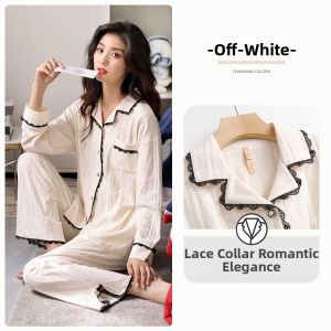 JIALEFEN | Cotton Long Sleeve High-end Purple Cardigan Home Wear