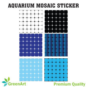 Premium quality Aquarium wall sticker mosaic style/Aquarium decoration/Fish tank decor aquarium PVC sticker