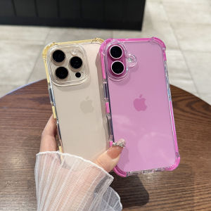 Acrylic Phone Case Full Cover Durable Airbag Corner Drop Protection for iPhone 16 pro Max 15 High-End Feel 14 plus Hard Shell 17