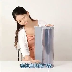 PVC  Curtain Strip Air Condition Magnetic Door Curtain PVC Magnetic Door Strip Freezer Room