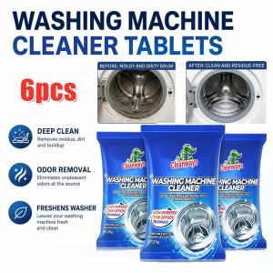 【Buy 3 Take 3】6pcs Washing Machine Cleaner Deep Clean Antibacteria Washing Machine Mold Remover Washing Machine Cleaner (125g ) Antibacterial Washing Machine Drum Cleaner Powder Descaler Antibacterial and Deep Cleaning Detergent For Tubs and Agitators