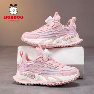 BOBDOG|Giày Thể Thao Cho Bé Gái Chống Thấm Nước Thoáng Khí