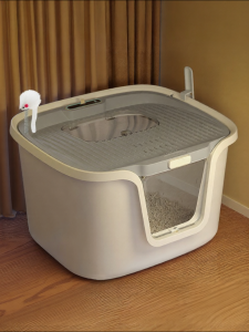 hipidog | Oversized Enclosed Cat Litter Box Prevents Spills Odors and Scattering