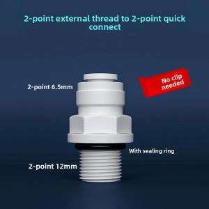 Quick Connect Adapter Pure Water Machine Water Pipe Thread Adapter No Card Quick Conversion Non-Pierced Installation