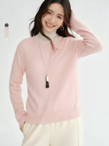 HOPESHOW | Pink New Winter 2025 100 Wool Sweater