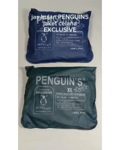 Jas Hujan Setelan Penguins Exclusive Size XL Jaket Celana
