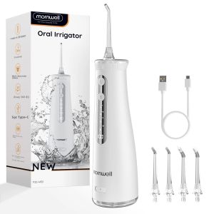 Máy Tăm Nước Mornwell F32 Sonic 260ML Làm Trắng Răng Tại Nhà Có Pin Sạc Vòi Phun Nước Điện Dành Cho Người Lớn
