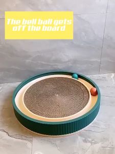 Cat Scratch Bed Scratcher for cats and kittensPet Cat Multi Purpose Circular Track Scratching Board w/ Bell Balls