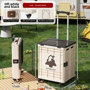 Portable Folding Hand Cart for Shopping Camping