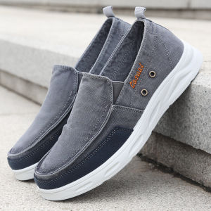 รองเท้าผ้าใบกันลื่นระบายอากาศได้ดีสำหรับผู้ชาย ฤดูใบไม้ร่วง 2022 รองเท้าผ้าใบสไตล์ปักกิ่งเก่า สวมใส่สบาย สไตล์ลำลอง