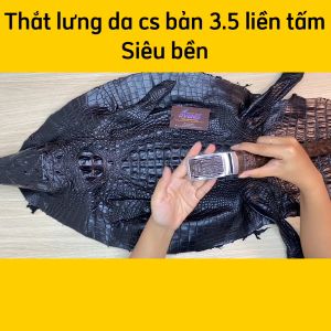 Dây Nịt Liền Da Cá Sấu Cao Cấp By Ovenis