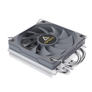 Antec A37 37mm ITX Low Profile CPU Cooler 92mm PWM fan 130W-TDP For Intel/AMD 12.8W/m.K PasteI5-12400F/Ryzen-7500F Compatible