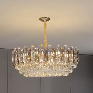 【24H Shipping】NEW Italian crystal chandelier luxurious LED ceiling light modern elegant design living room hotel lobby villa lighting extra thick packaging free gift 25 year warranty