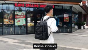 Techdoo Tas Ransel Laptop Pria Waterproof Tas Sekolah Kuliah Kerja Casual TR739