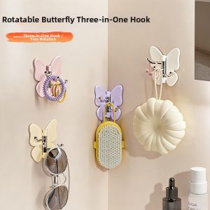 PISSA | Rotatable Butterfly 3-in-1 Heavy Duty Adhesive Corner Hooks