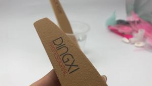 Dũa móng DINGXI nhám da bò  dũa móng nail xịn màu nâu