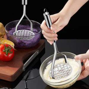 Stainless Steel Potato Masher Home Vegetable Press Mesh Manual Food Crusher for Sweet Potato Pumpkin Avocado Kitchen Acceesories