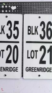 Customized/personalize House/Business Number/Signage/Marker Acrylic white/black