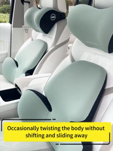 SEAMETAL New Car Headrest Lumbar Pillow High Rebound Memory Foam Neck Pillow Waist Support Breathable Comfortable to Relief Fatigue
