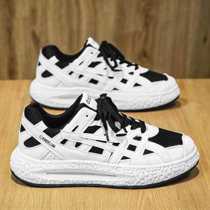 KANHAI | Summer New Breathable Mesh EVA Height Increasing Anti-slip Wear-resistant Casual Shoes