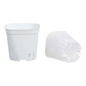 Simple White Mini Thick-walled Plastic Flower Pot