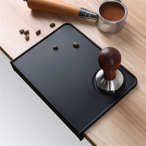 Anti-skid Coffee Tamper Mat Food Grade Silicone Espresso Coffee Tamping Rest Holder Corner Edge Pad for Office Bar Coffee Shop