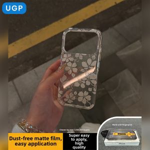 UGP | Premium Clear with White Floral Design Phone Case Shockproof