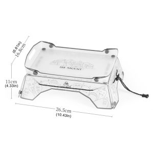 1/2PCS PP Board Folding Camping Tray Lightweight Camping Table Tray Portable Small Backpacking Table Outdoor Fishing Furniture