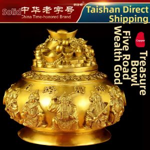 FENGSHUIGE | Five Deity Wealth Attraction Copper Piggy Bank