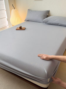 Thickened Pure Cotton Anti-Slip Bedding Cover Single Piece Summer Mattress Protector Simple Old Rough Cloth Bed Canopy