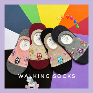 New Ins Cartoon Owl Boat Socks Non Slip Silicone Cotton Slip on Couple Socks Cute Invisible No Show Casual Ankle Socks