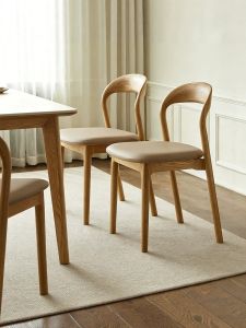 XIANGNANSONG | Dining Chair Wooden Soft Back Padding
