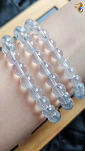 Collection Grade White Strawberry Quartz Bracelet