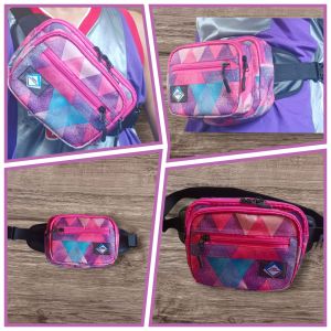 Belt Bag Waist Shoulder Crossbody Bag with Adjustable Strap & Foam Net